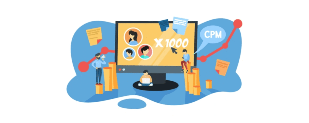 CPM (Cost Per MilleThousand Impressions)